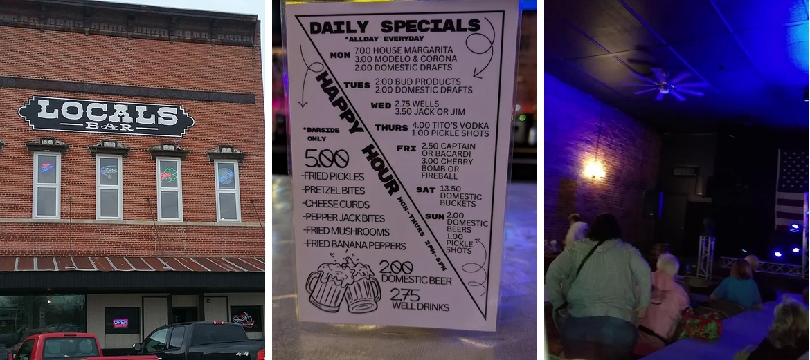 Locals Bar & Restaurant Menu