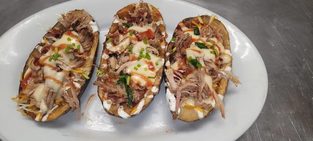 Pulled Pork Potato Skins